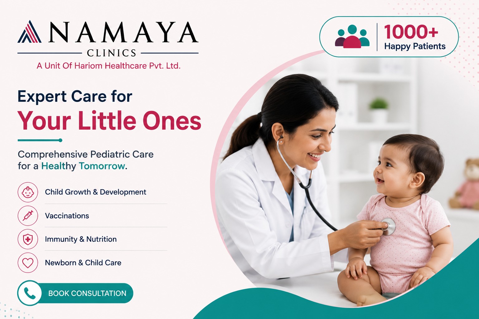 Anamaya Clinics Pediatrics promotional banner